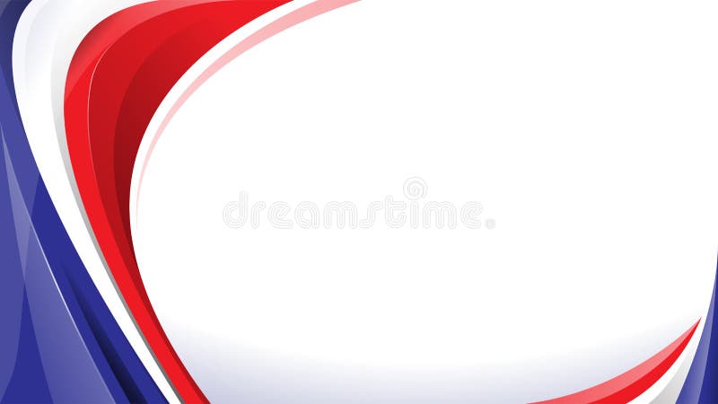 Abstract red white blue background