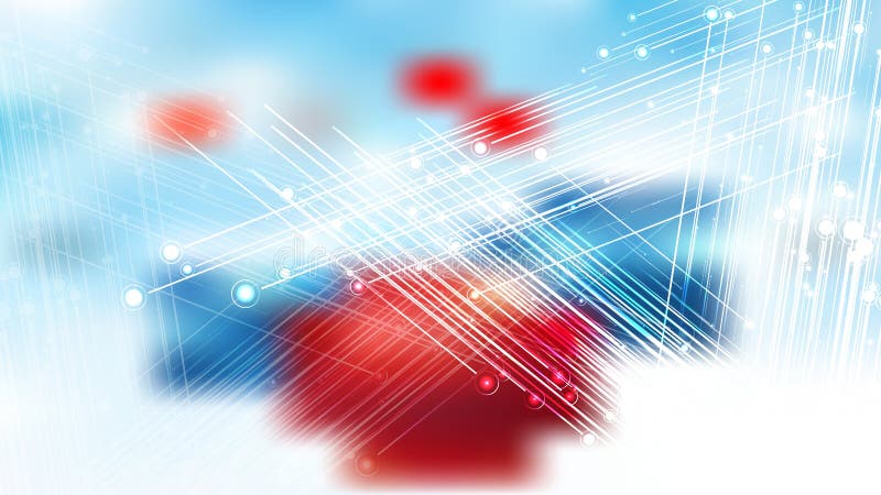 Abstract Red White and Blue Shiny Crossing Lines Background Illustration