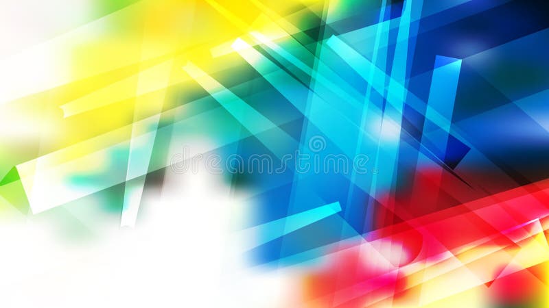 Abstract Red Yellow and Blue Modern Geometric Shapes Background