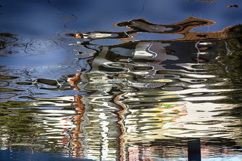 Abstract reflection in water royalty free stock image