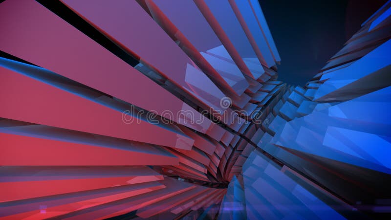 Abstract reflective shiny plastic shape 3d rendering