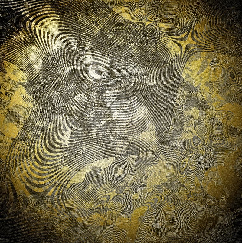 Abstract relief texture on golden background royalty free illustration Abstract relief texture on golden background royalty free illustration