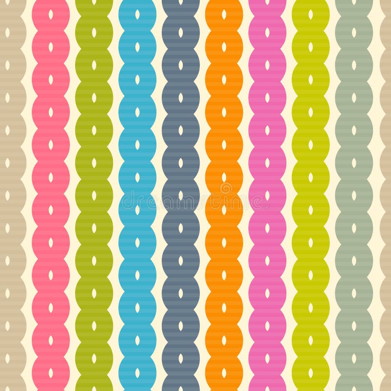 Abstract Retro Colorful Seamless Background