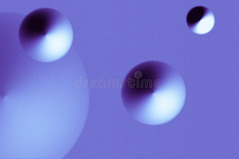Abstract retro futuristic background 1980s style vintage sci-fi design Purple flying gradient geometric shapes 3d circles or cones stock photography