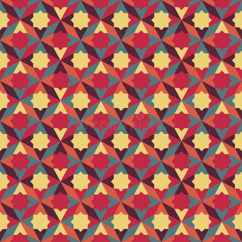 Abstract retro geometrisch patroon royalty-vrije illustratie Abstract retro geometrisch patroon royalty-vrije illustratie