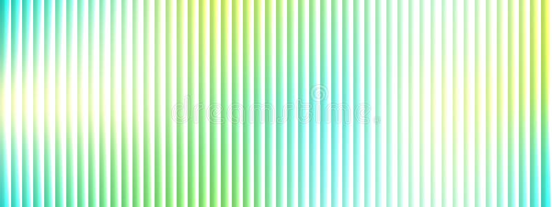 Abstract ribbed glass stripe texture with green blue gradient. Vertical lines with soft window light effect background. royalty free illustration