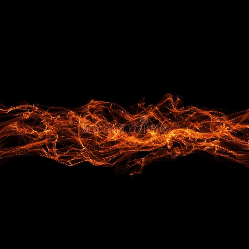 Abstract ribbon flame stock illustration
