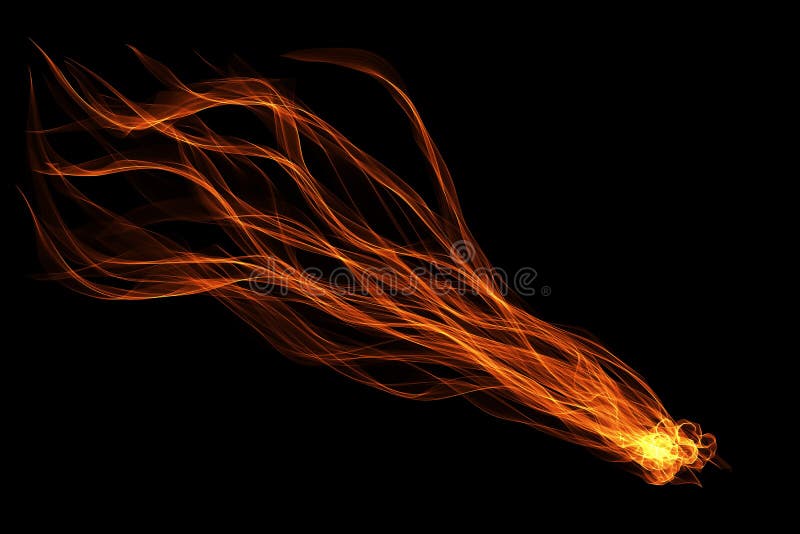 Abstract ribbon flame vector illustration