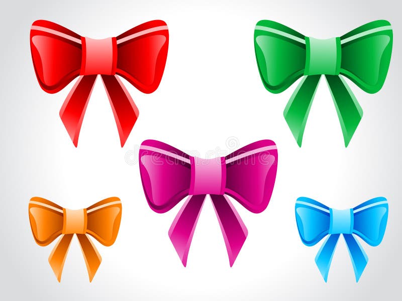 Abstract Ribbon Set vector vector illustration