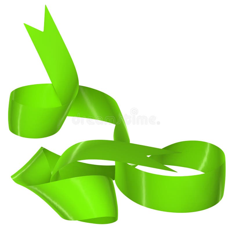 Abstract Ribbon on White Background Stock Illustration Illustration