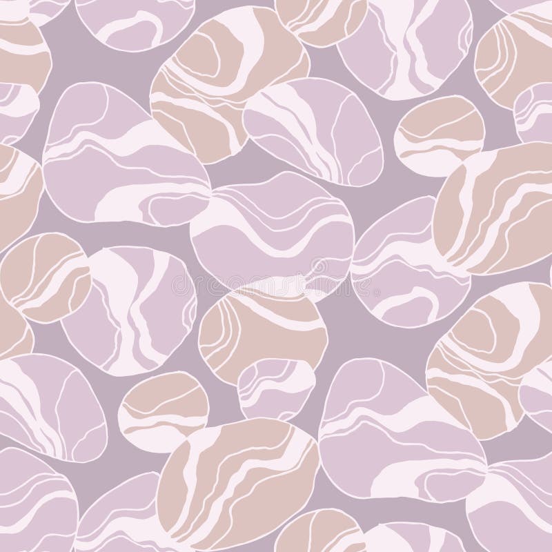 Abstract river stones seamless pattern