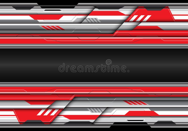 Abstract red gray metal futuristic with black bank space for text place design modern creative background vector illustration. Abstract red gray metal futuristic with black bank space for text place design modern creative background vector illustration.