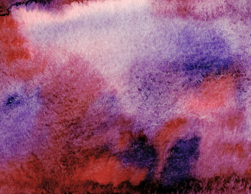 Abstract rood met blauwe, violette waterverfachtergrond Het decoratieve scherm stock afbeelding Abstract rood met blauwe, violette waterverfachtergrond Het decoratieve scherm stock afbeelding