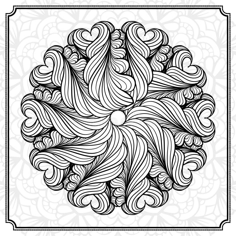 Abstract round design element royalty free illustration