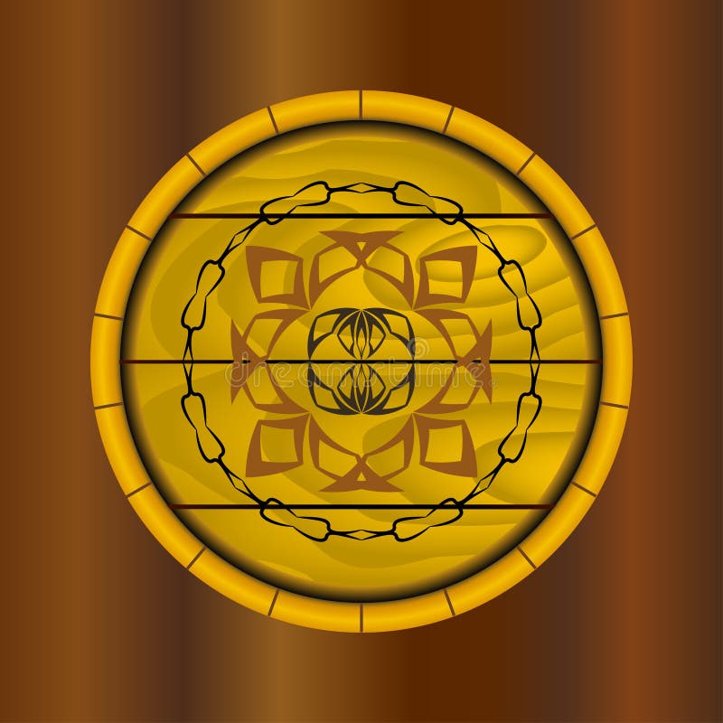 Abstract round figure stock vector. Illustration of emblem - 62560875