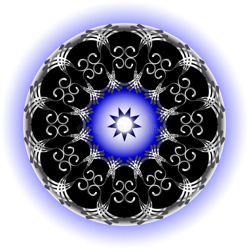 Abstract round figure stock vector. Illustration of elegance - 61813747