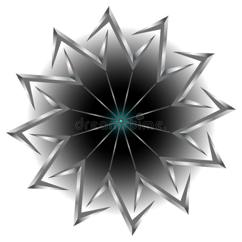 Abstract round figure stock vector. Illustration of metal - 62386472