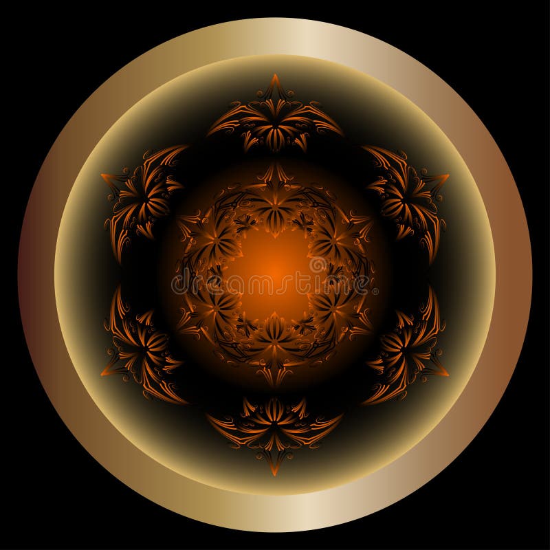 Abstract round figure stock vector. Illustration of link - 67146627