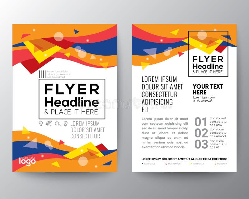 Abstract 80's style Triangle curve wave shape Poster Brochure Flyer vector illustration Abstract 80's style Triangle curve wave shape Poster Brochure Flyer vector illustration