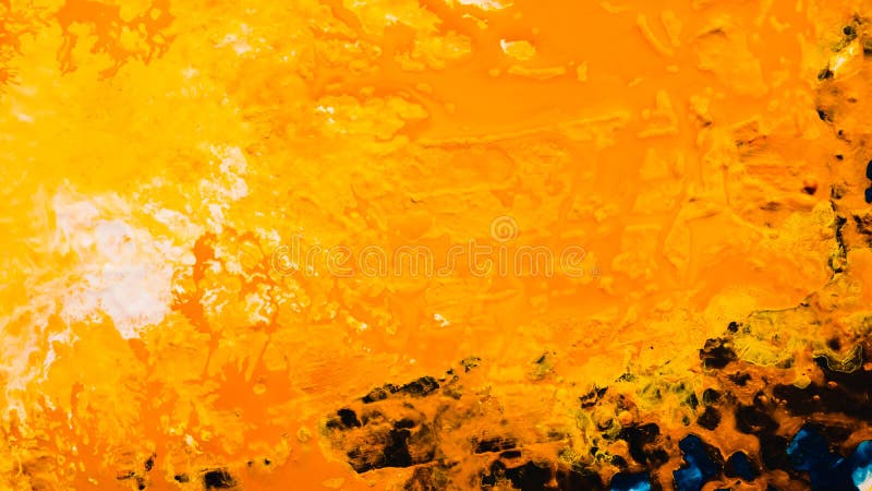 Abstract sand island orange paint art background