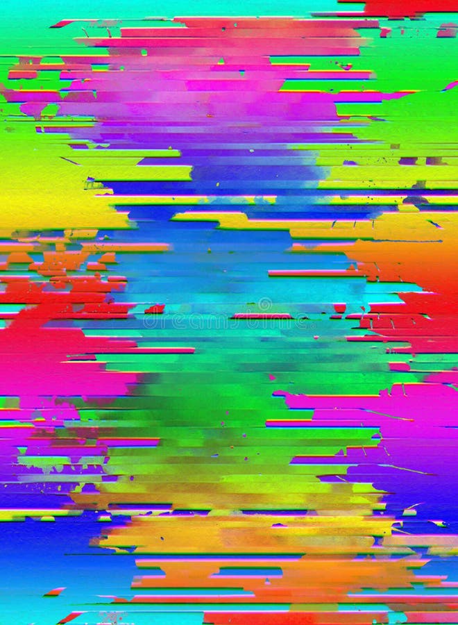 Abstract Background With Glitch Effect, Wallpaper, Rainbow