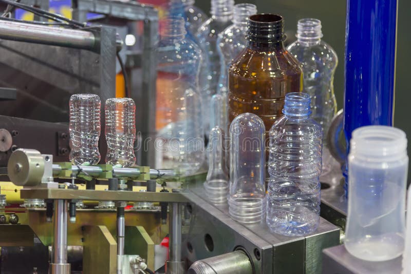 Abstract Scene of Plastic Bottle Manufacturing Stock Photo Image of
