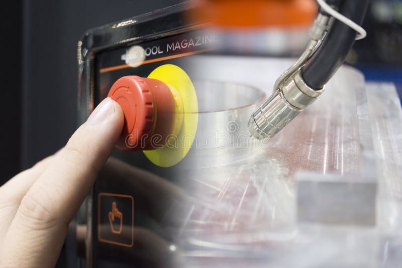 Abstract scene of the welding machine royalty free stock images