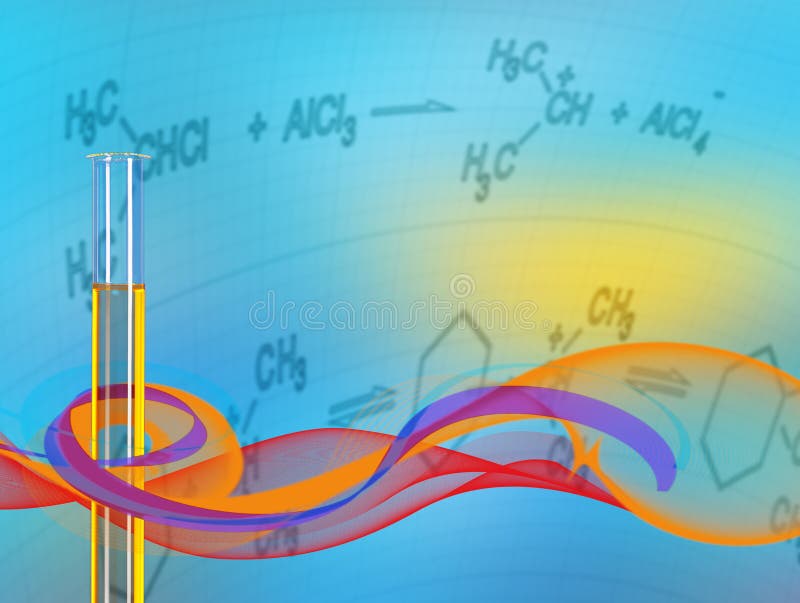 Abstract Science background with test tube