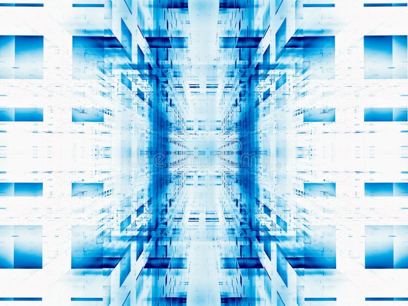 Abstract datacenter or portal - digitally generated image vector illustration