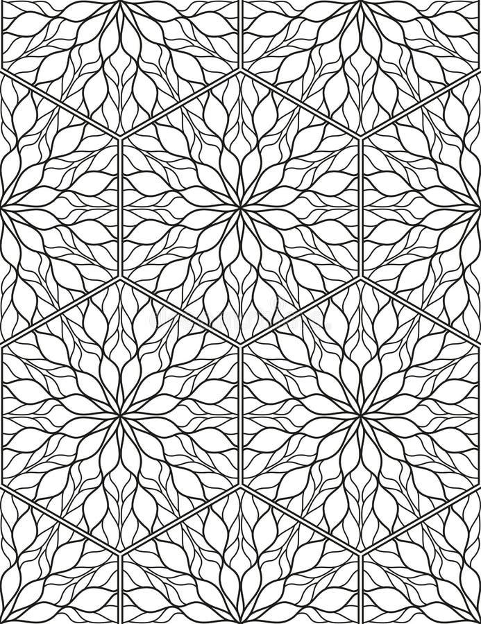 Seamless geometric line pattern in arabian style, ethnic ornament. stock illustration