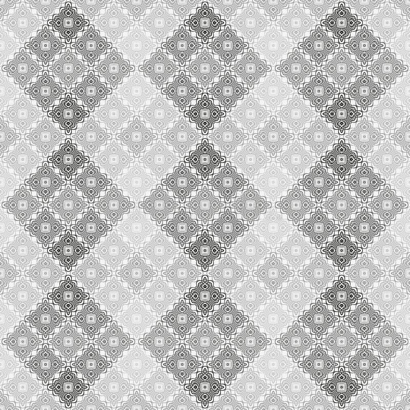 Abstract seamless black and white cubes background. royalty free illustration