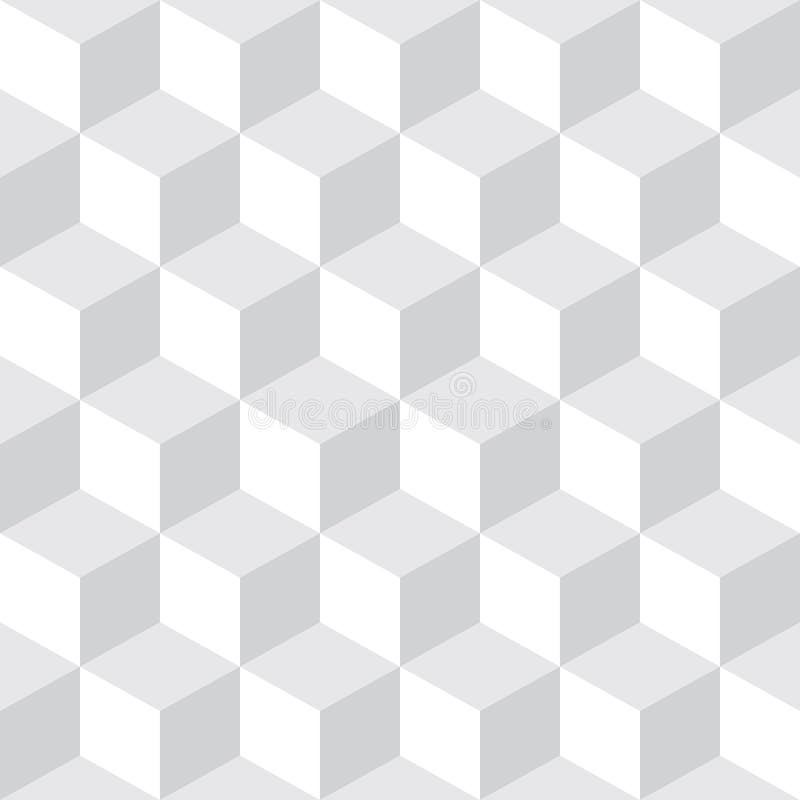 Abstract Seamless Checkered Cube Block Light Gray & White Pattern Background royalty free illustration Abstract Seamless Checkered Cube Block Light Gray & White Pattern Background royalty free illustration