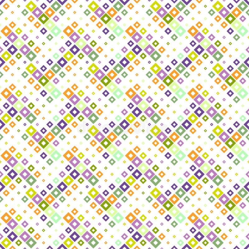 Abstract seamless colorful diagonal square pattern background design royalty free illustration