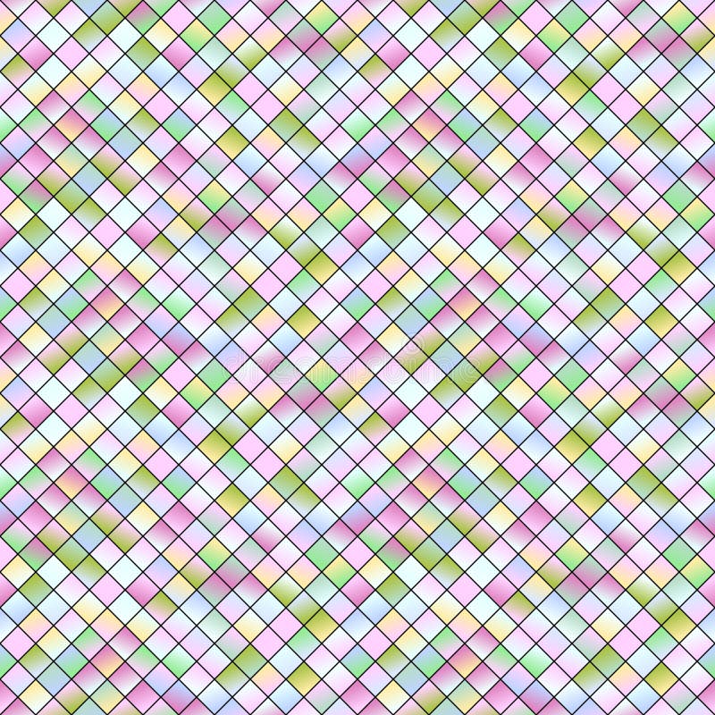 Abstract seamless colorful geometrical square pattern background royalty free illustration