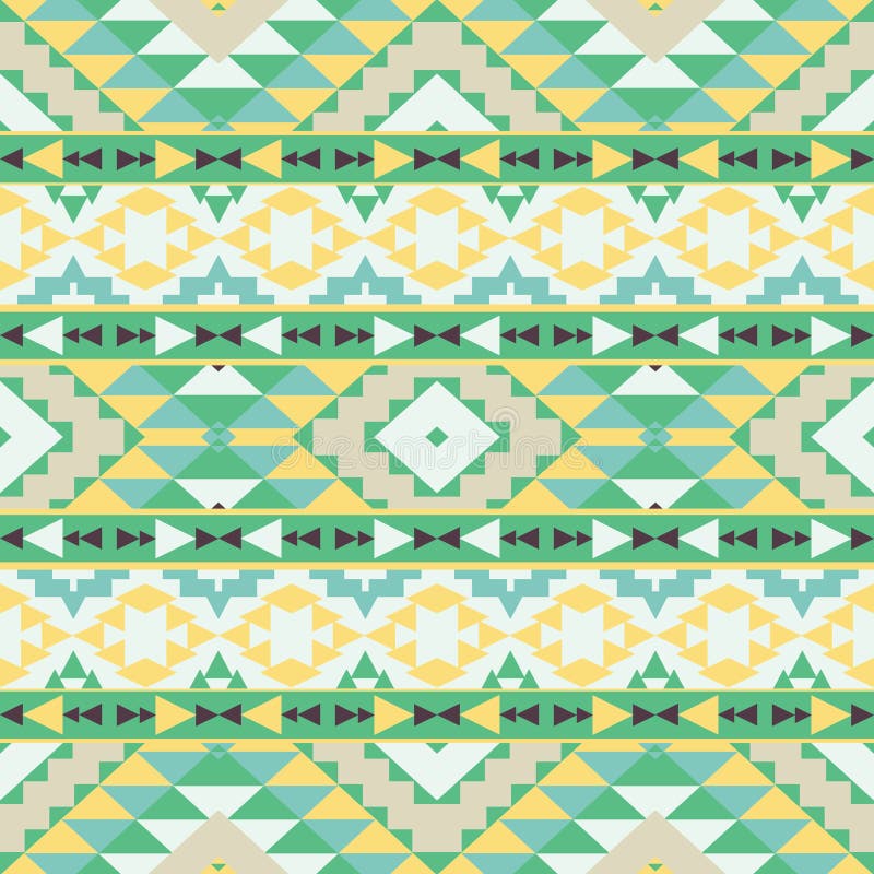 Abstract seamless ethnic geometric pattern vector illustration