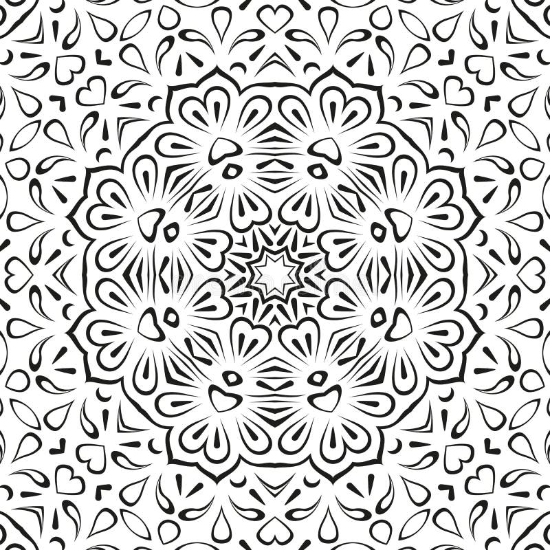 Abstract seamless floral background vector illustration