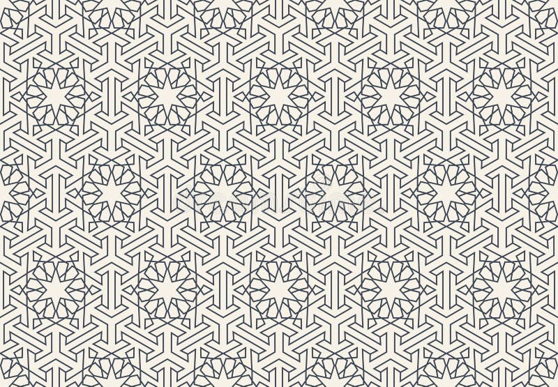 Abstract Seamless Geometric Islamic Wallpaper Pattern Stock Vector -  Illustration of geometric, muslim: 51717871