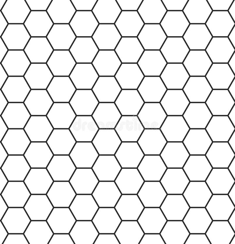 Abstract seamless hexagon pattern. Vector illustration