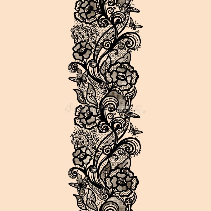 Lace pattern stock vector. Illustration of graphic, ornamental - 40925024