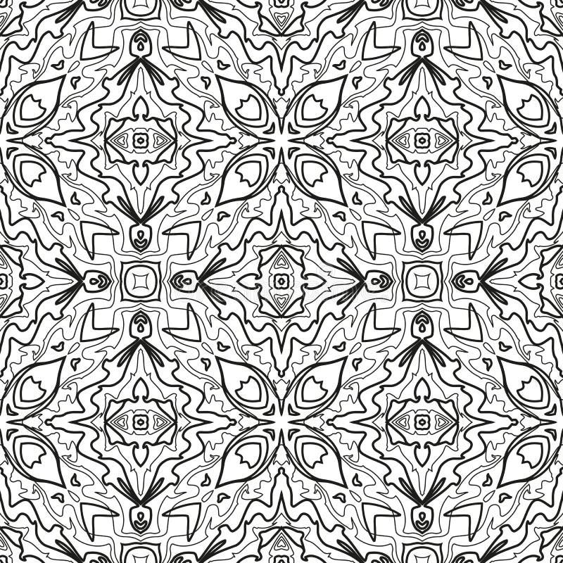 Abstract Seamless Outline Pattern Stock Vector - Illustration of ...