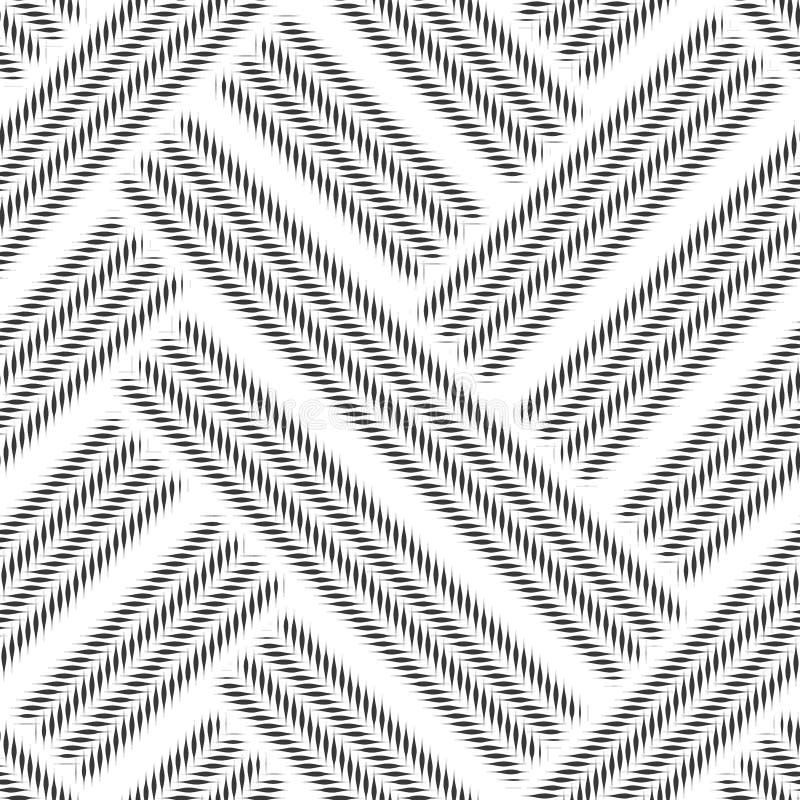 Abstract seamless pattern. Active movement of geometric shapes. stock illustration