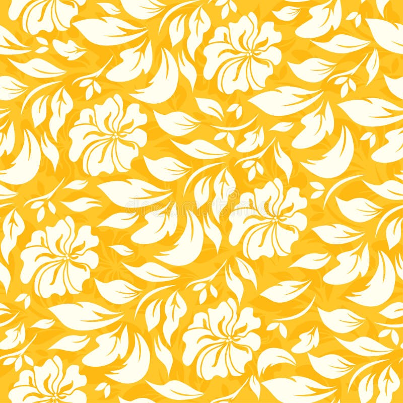 Yellow And White Floral Background