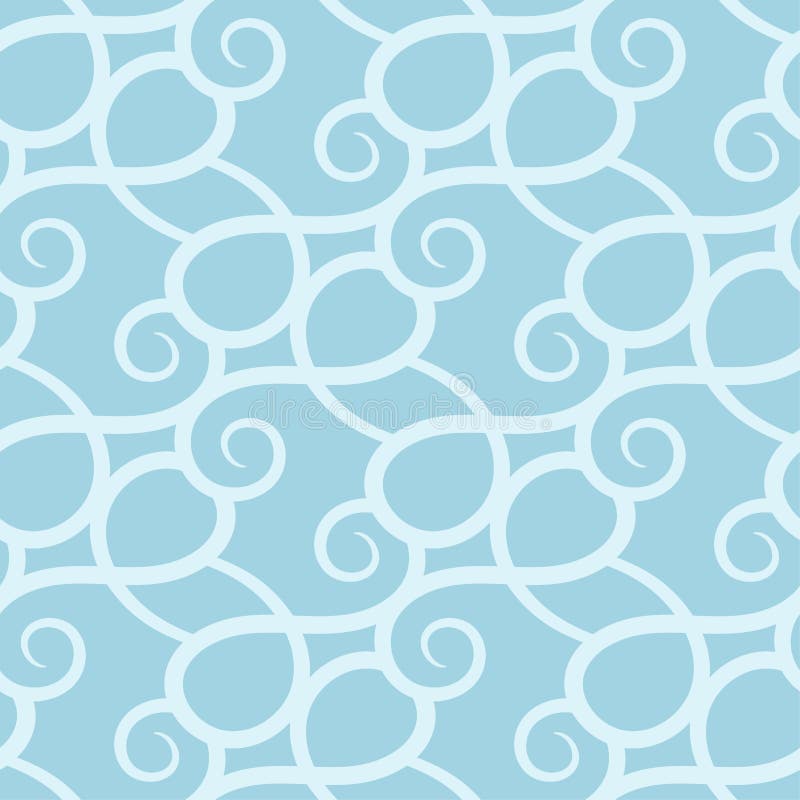 Abstract Seamless Pattern. Light Blue and White Background for Textile