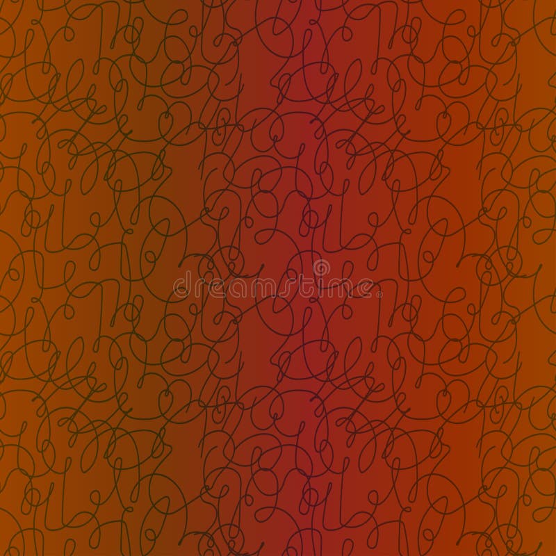 Abstract Seamless Pattern in Muted Orange with Gradient Stock Vector