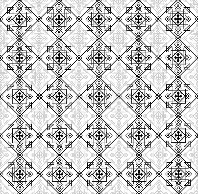 Black Seamless Wallpaper Pattern Stock Vector - Illustration of ...