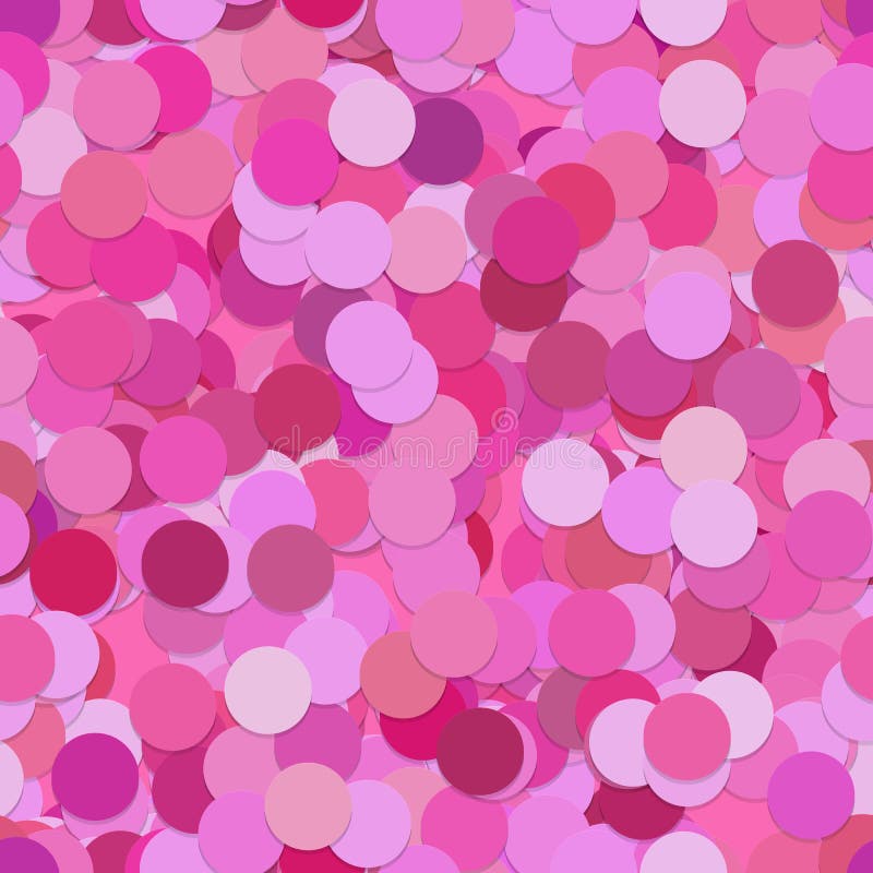 Abstract seamless random dot pattern background - vector graphic from pink circle stock illustration