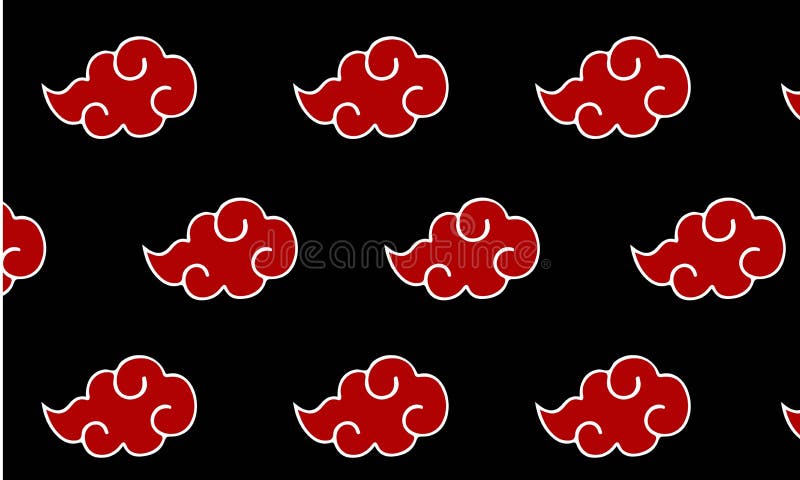 Red cloud illustration, Akatsuki, china cloud, heart, logo