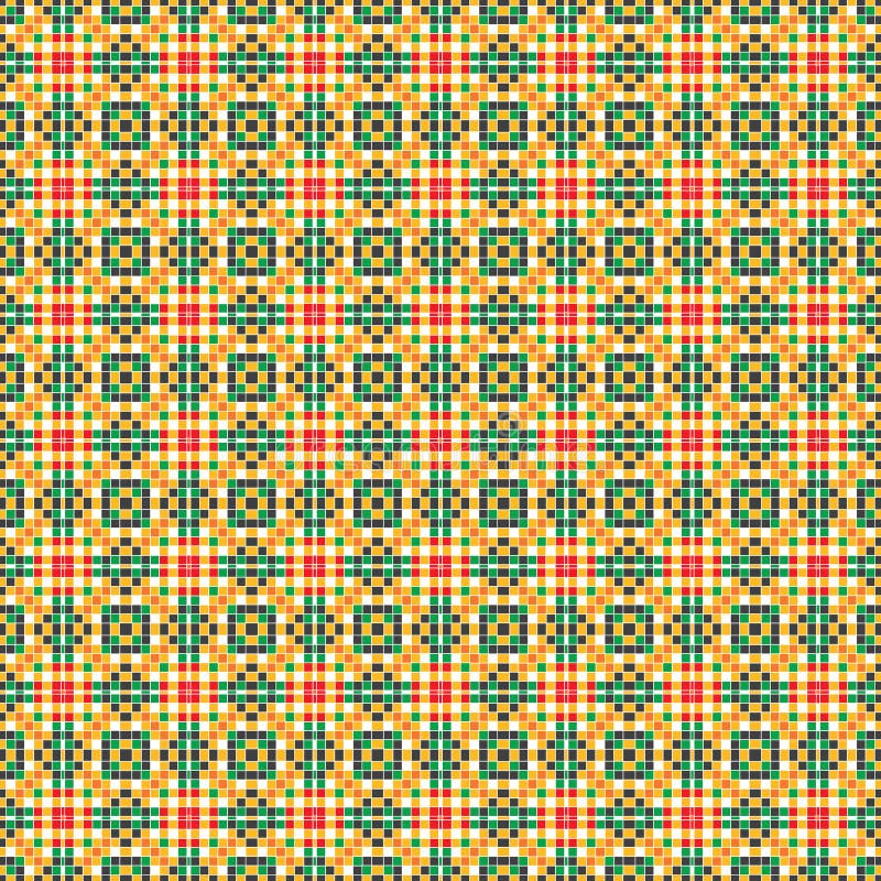 Seamless Pixel Square Plaid Abstract Colorful Fabric Geometric Pattern Texture vector illustration Seamless Pixel Square Plaid Abstract Colorful Fabric Geometric Pattern Texture vector illustration