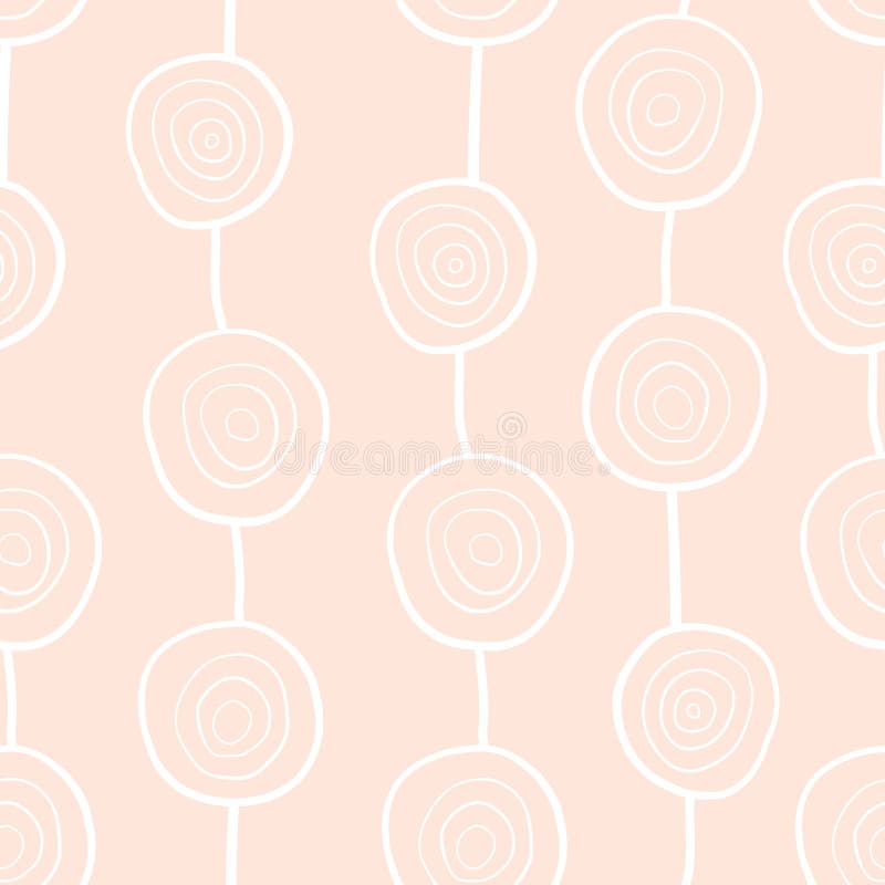 Abstract seamless vector pattern with hand drawn organic circles. Modern background hand drawn white circles on light vector illustration Abstract seamless vector pattern with hand drawn organic circles. Modern background hand drawn white circles on light vector illustration