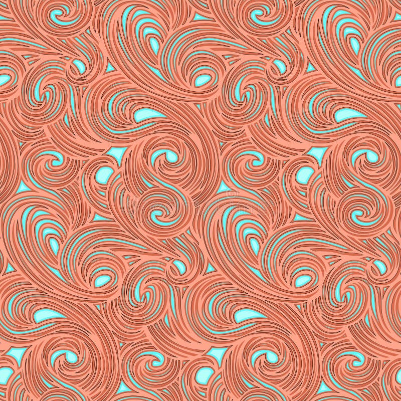 Abstract Seamless Vector Pattern. Vortex Stripes Pattern. Design Cover